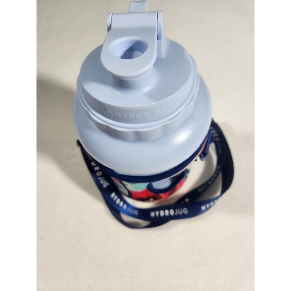 Grey Hydrojug 73OZ With Floral Sleeve And Strap Sports Hydration Water Jug - Picture 2 of 6